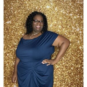 Elegant Navy Blue Dress